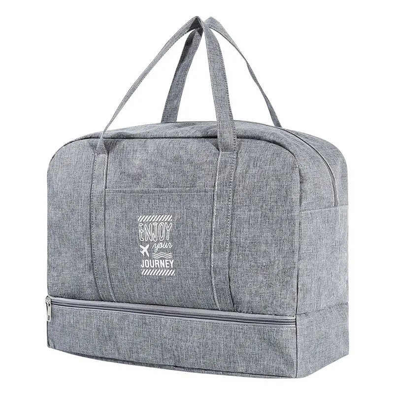 Double Layer Travel Bag Portable Waterproof Bag Men's And Women's General Dry And Wet Separation