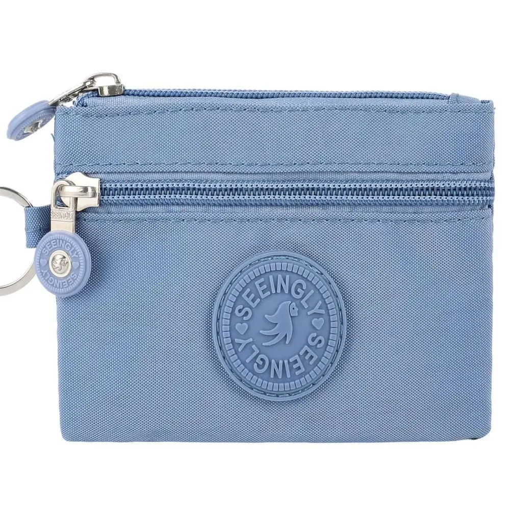 Durable Canvas Money Coin Purse Wear-resistant with Key Ring Credit Card Holoder Waterproof Wallet Money Bag Male Female