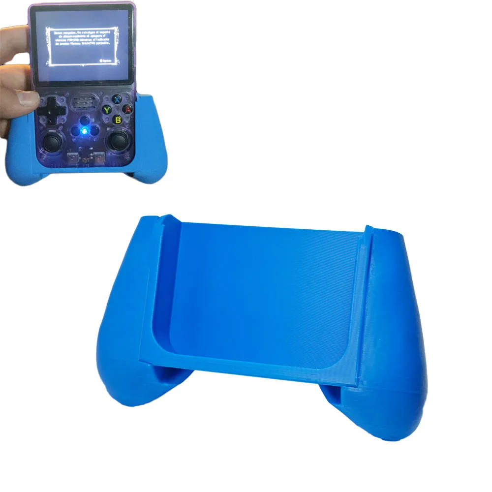 

for R36s Grip Blue DIY 3D Printed Grip Handle PLA+ for R36s Game Console Holding Handle Ergonomic Design