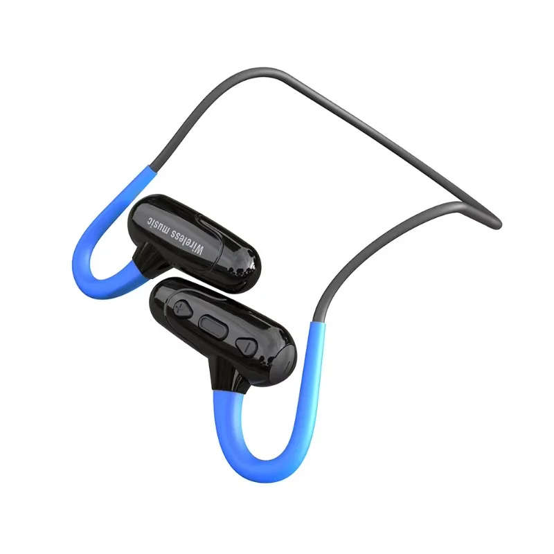 2024 Cyboris NEW Non In Ear Blue tooth V5.0 Earphone Sport Bone Conduction 16GB Headset about 10 Hours Play Time