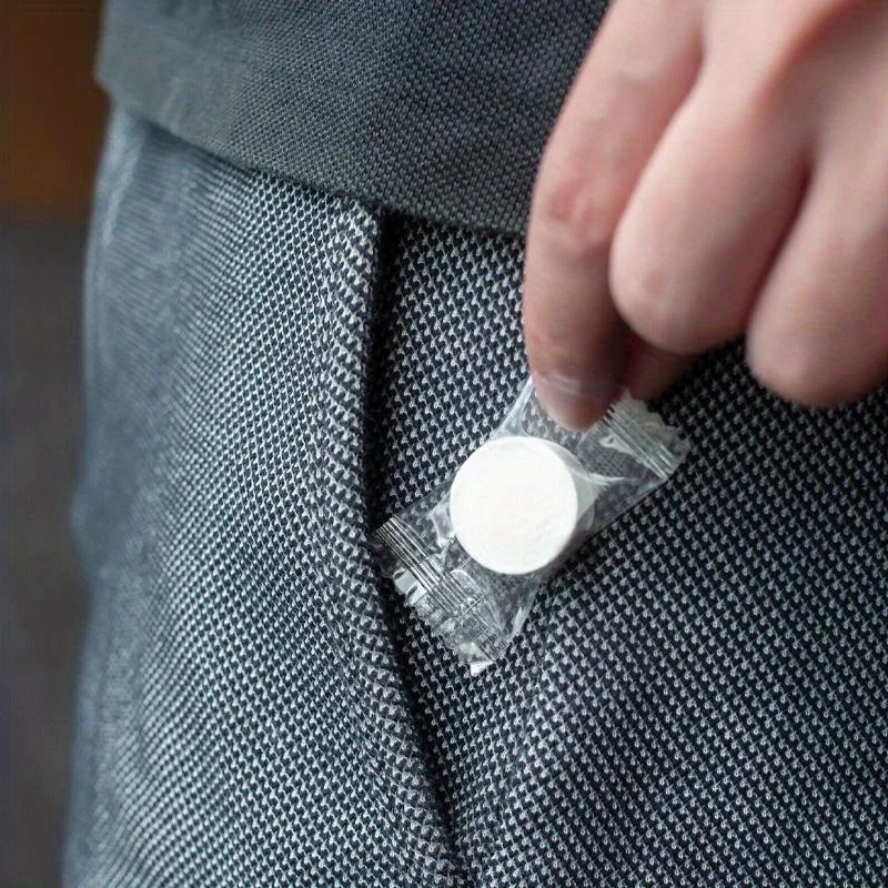 مناشف منشفة مضغوطة، مناديل مبللة صغيرة مضغوطة للاستعمال مرة واحدة، ورق تواليت سميك للسفر والتخييم والمشي لمسافات طويلة،