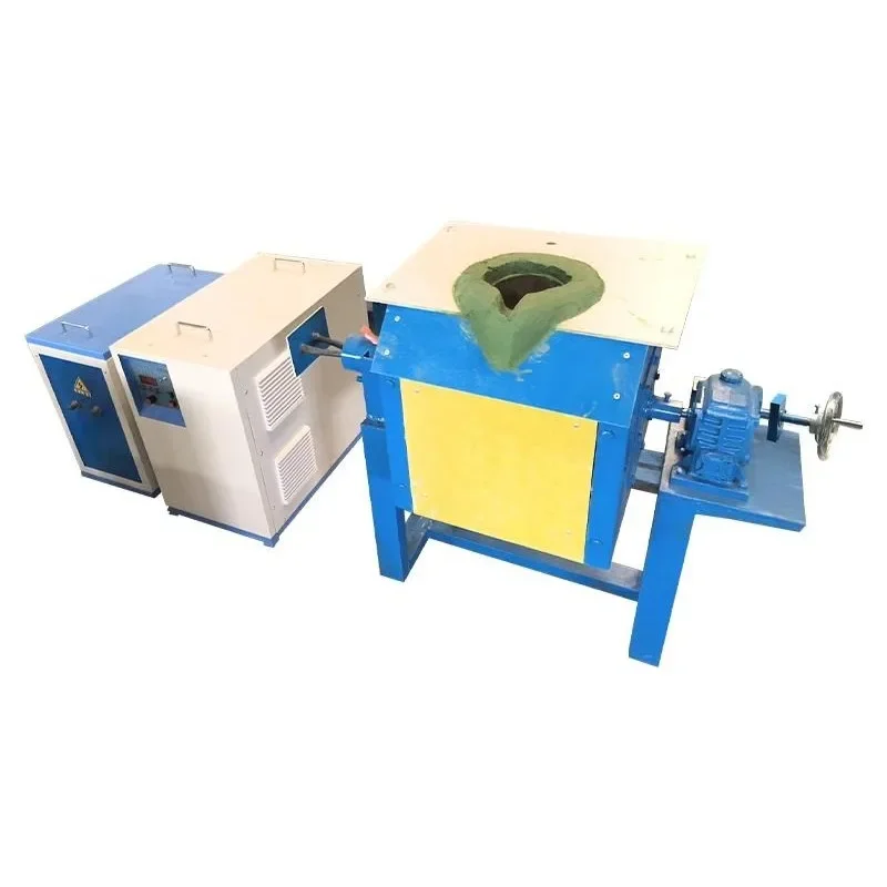 Small copper melting  precious metal induction melting  tin slag stainless steel melting iron