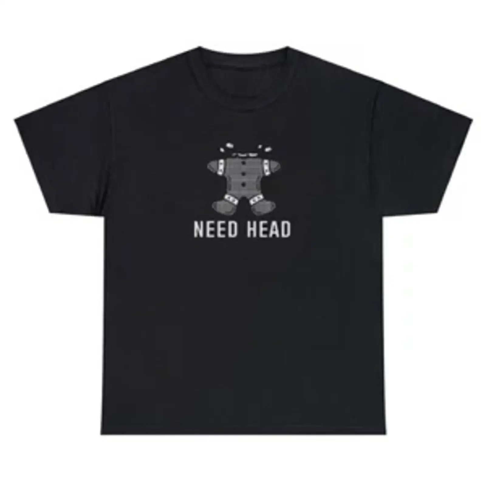 Need Head T Shirt Funny Gingerbread Christmas Gag Adult Humor Rude Joke vintage Washed Unisex streetwear Slightly homme