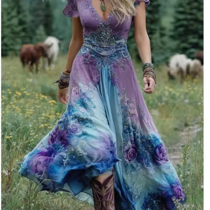Thumbnail 2 - #23 Discounted Flowing Long Dress Worth Buying