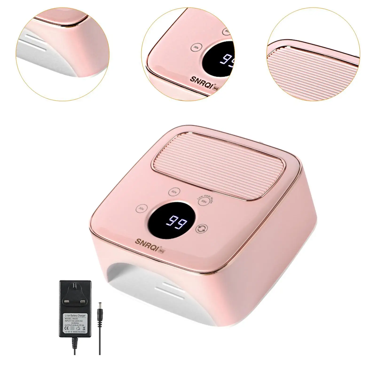 مصباح أظافر محمول بقدرة 48 وات مع 36 خرزة، أداة مانيكير سريعة الجفاف لصالون المنزل بنفسك