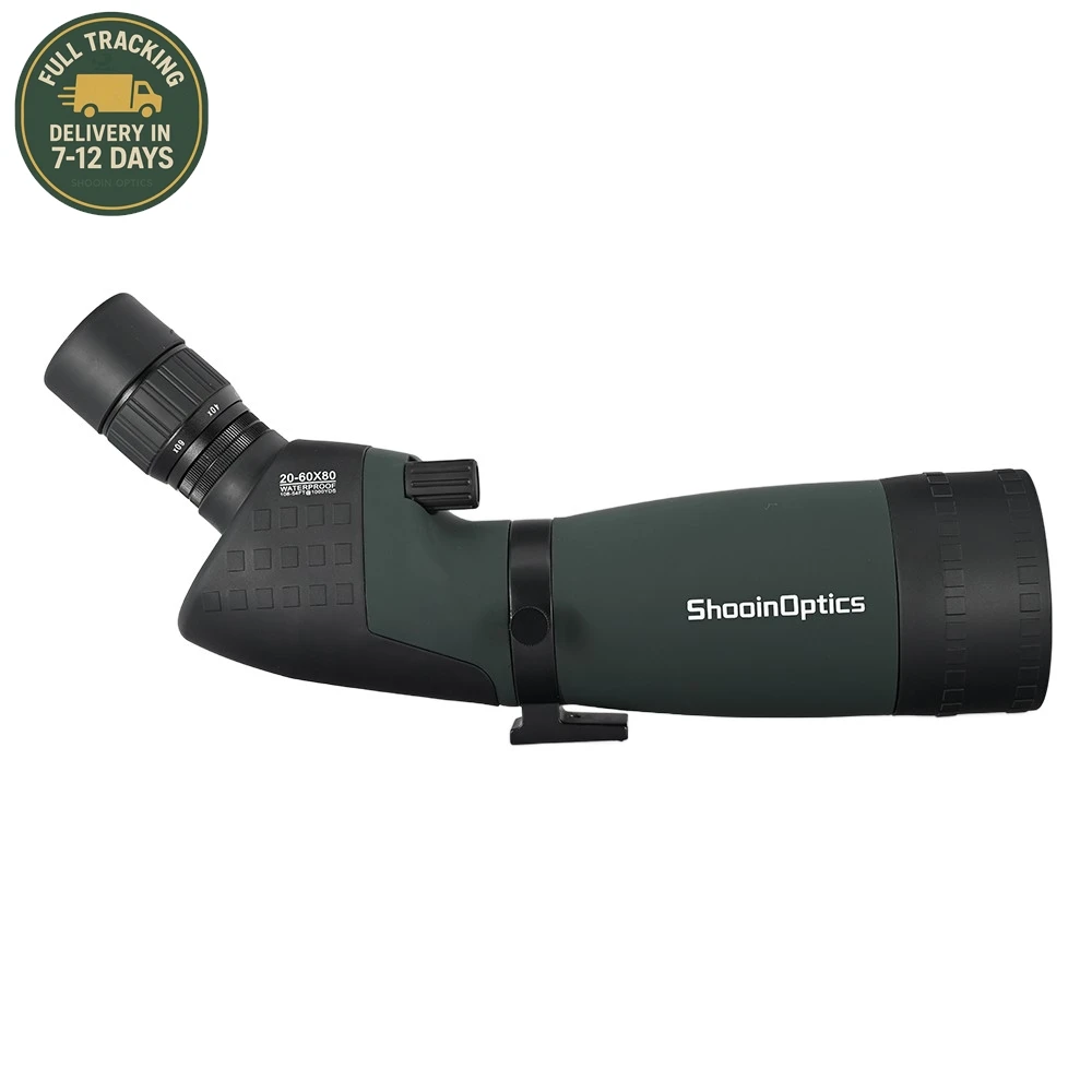 شوين البصريات نطاق الإكتشاف 20-60x80 25-75x100 HD مراقبة الطيور مشاهدة الرماية في الهواء الطلق أحادي تلسكوب 27 مللي متر العدسة #4