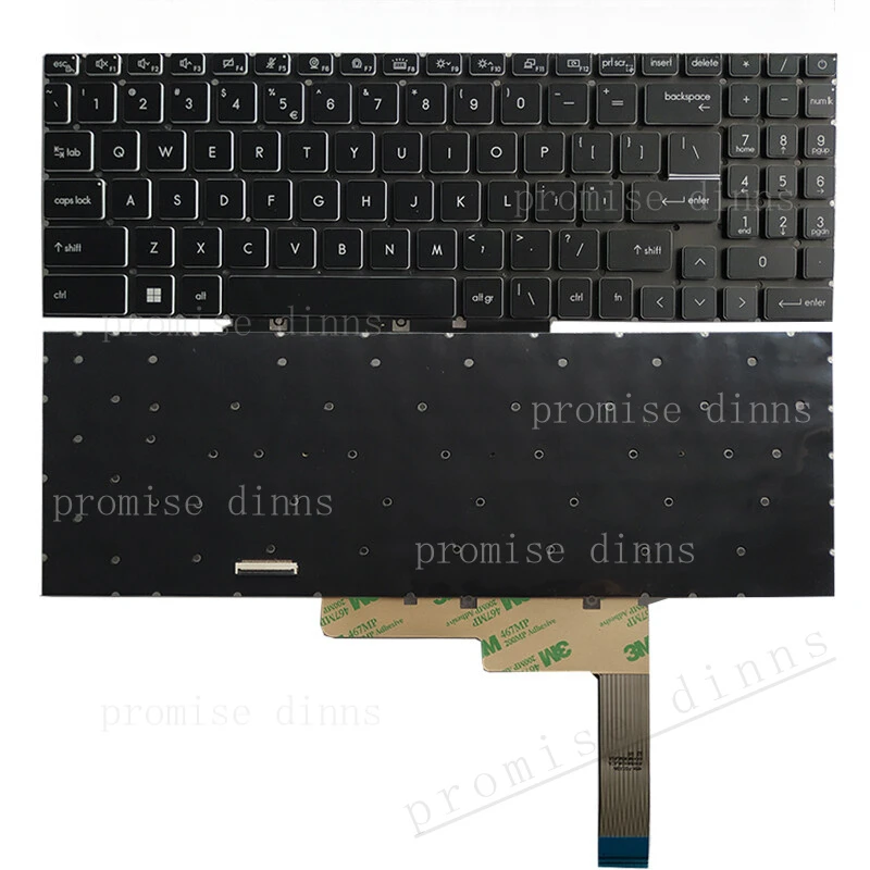 M White FOR MSI CreatorPro M16 Z16P MS-15G1 Z17 Z17HX MS-17N1 17N2 Keyboard US Backlit