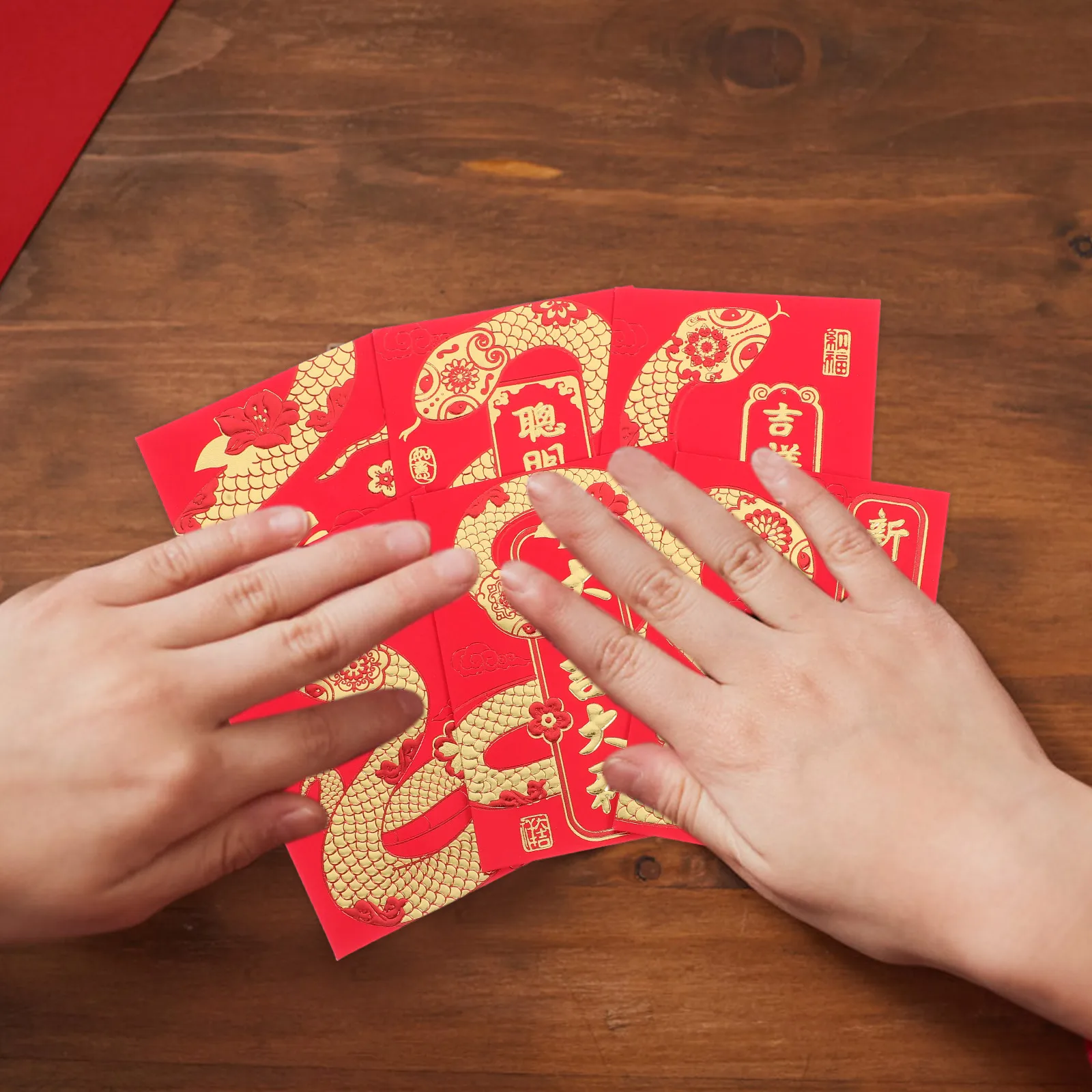 

36 Pcs Chinese Envelopes for Money Snake Year Decorative Red Packets New Hong Bao Lunar
