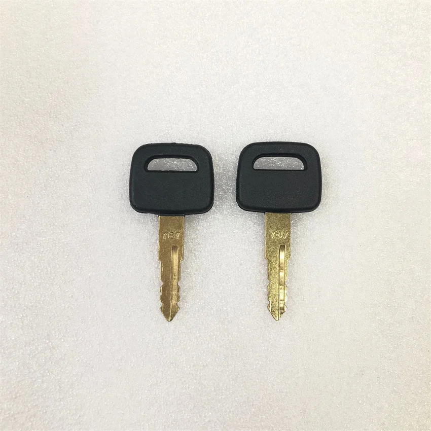 2PCS 787 Key for Komatsu Excavator Dozer Loader Heavy Equipment