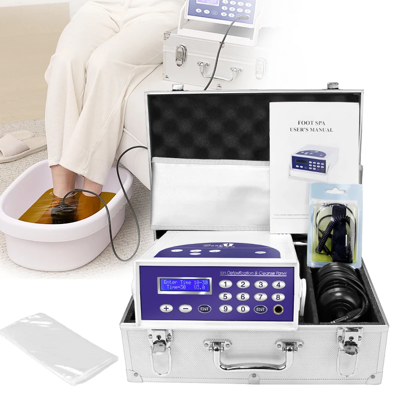 Ionic Foot Spa Detox Machine 2 in 1 Foot Bath Machine Ion Cleanse Spa Detoxification Machine for Home Beauty Salon USE