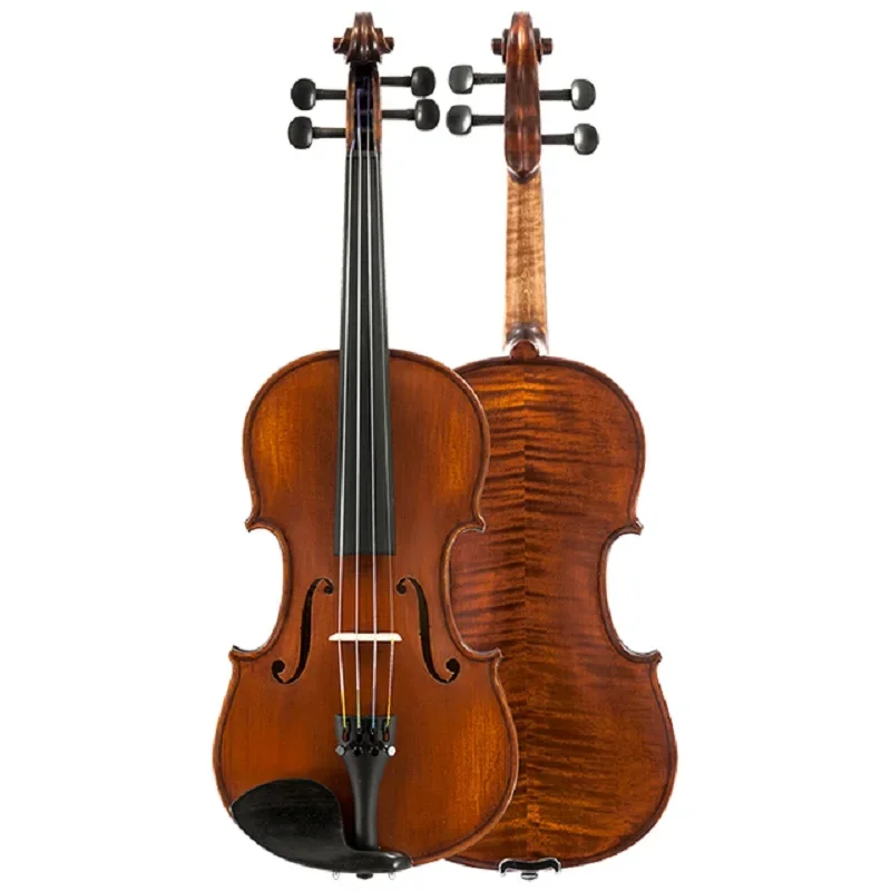 Customized Seasoned Spruce Top Handmade Varnish European Handmade Violin 4/4 with Oblong Case