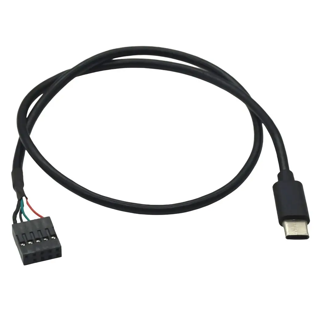 9Pin To Type C USB Cable Computer Motherboards Power 5pin Cable for Secondary Screen PC LCD Screen Fast Charging and Data Sync