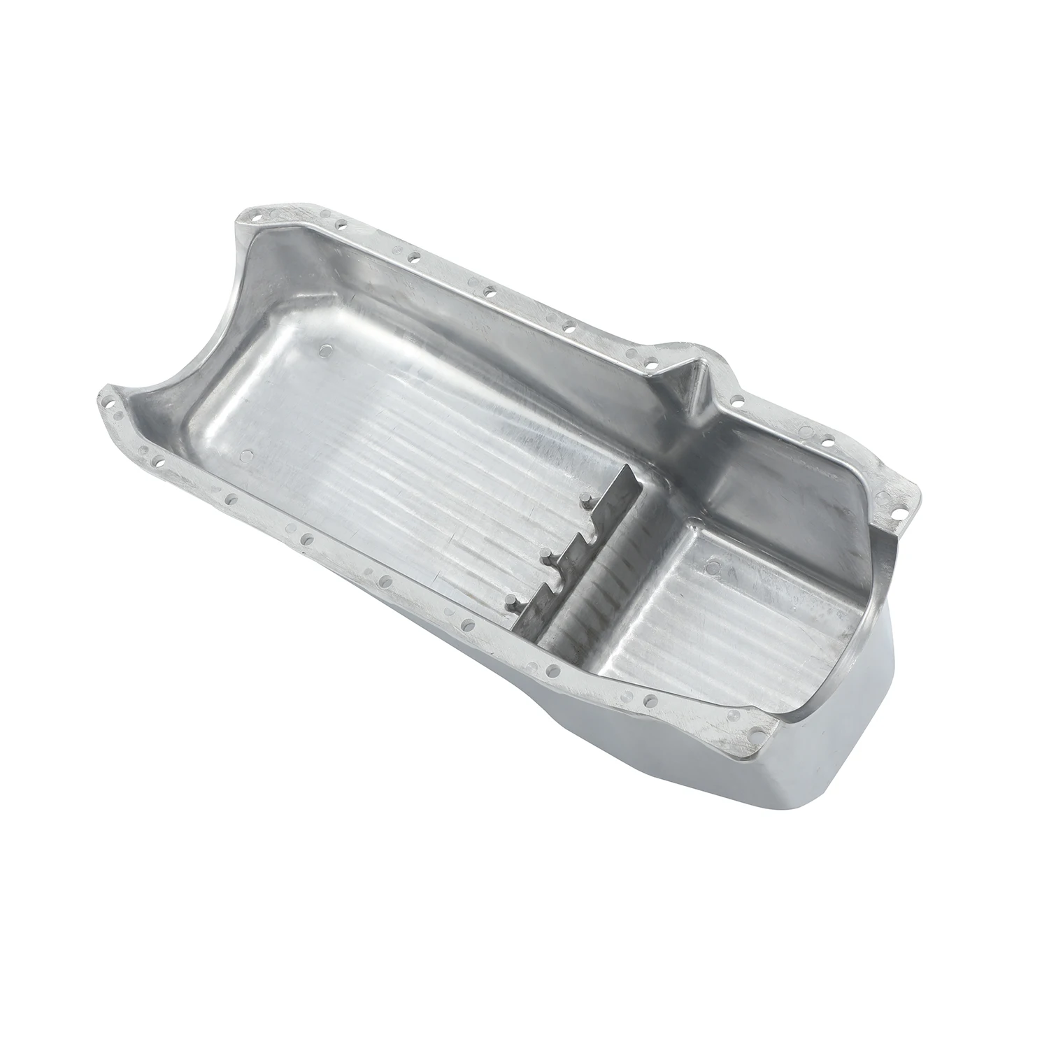 for 55-79 SBC 283 305 327 350 Engine Oil Pan For Small Block Finned Polished Aluminum Oil Pan