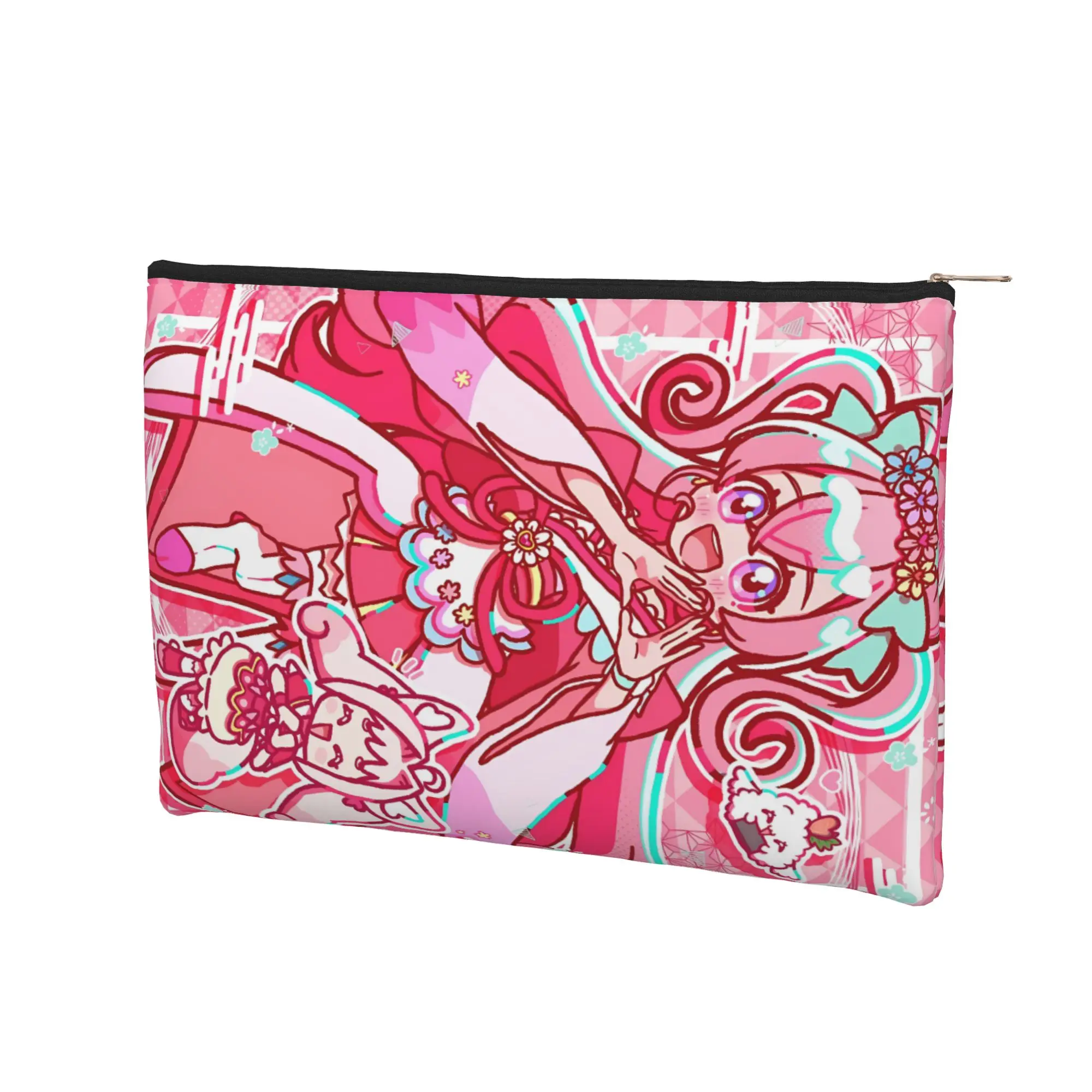 its bag Lightweight Cute pouch Pretty Cure Makeup Bag Anime Princess Toiletry Bag with Zipper Travel Cosmetic Pouch