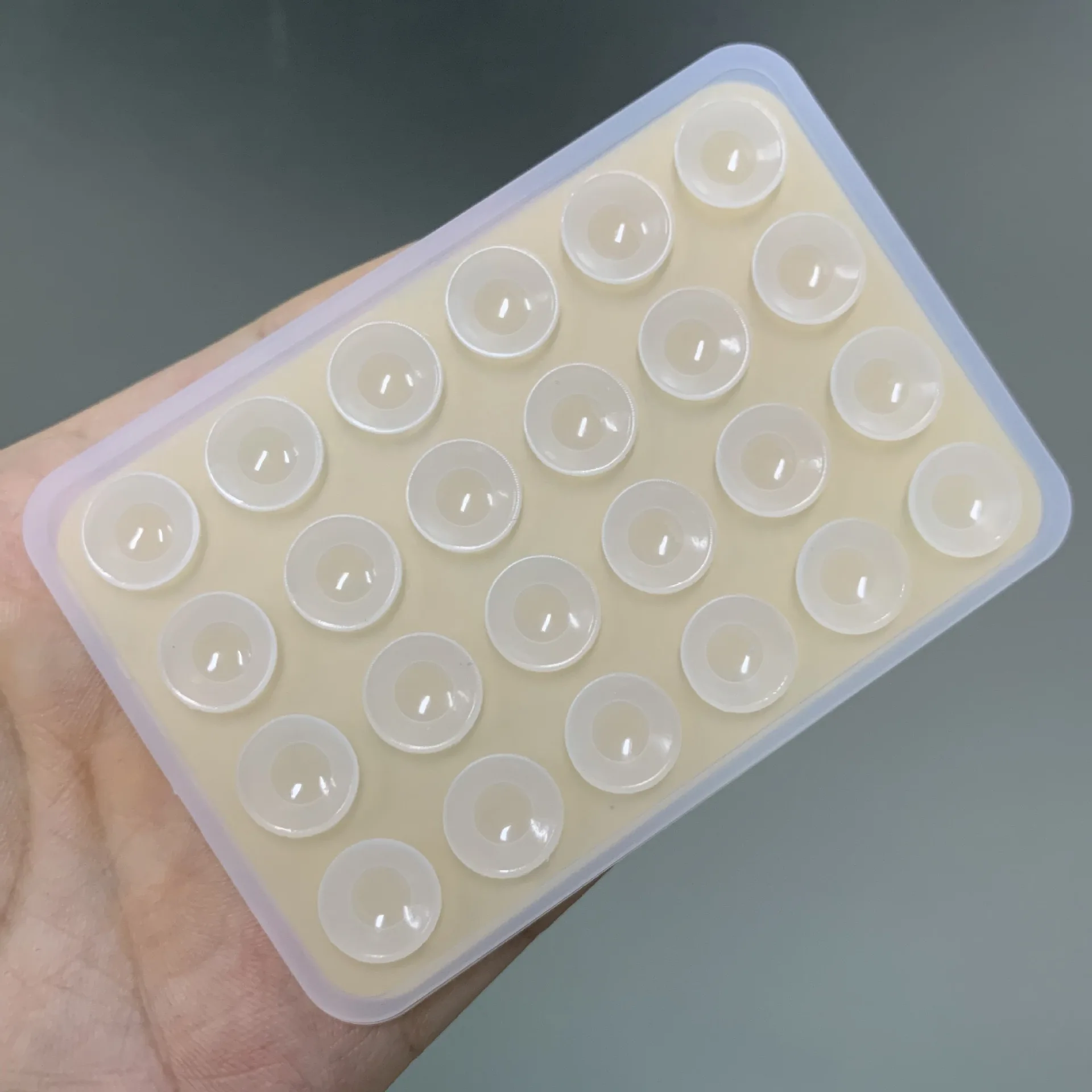 Doppelseitiges Silikon-Saugpad für Handyhalterung, Saugnapf mit Klebstoffrückseite, Silikon-Gummi-Saugpad für Fixierpads