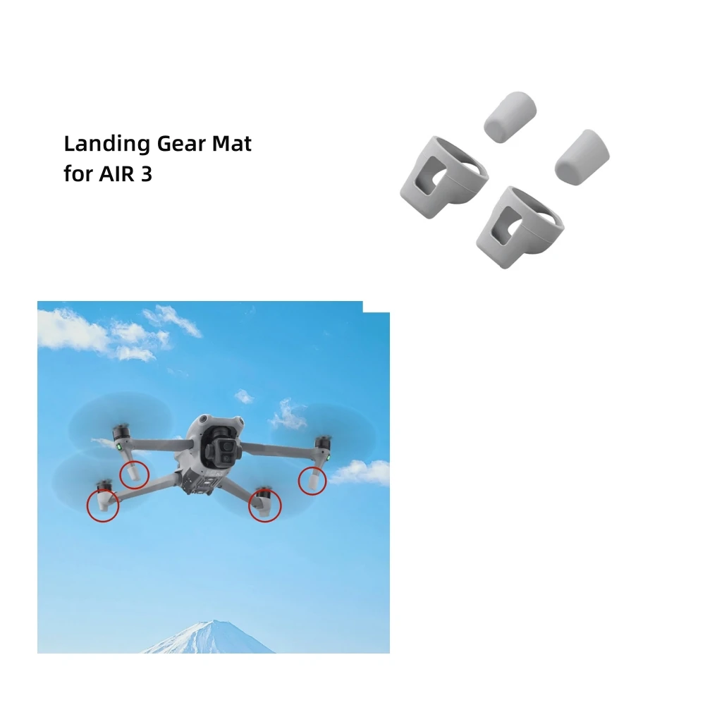 For DJI AIR 3 Landing Gear Mat Foot Pads Dust-proof Anti-wear and Anti-slip Drone Accessories