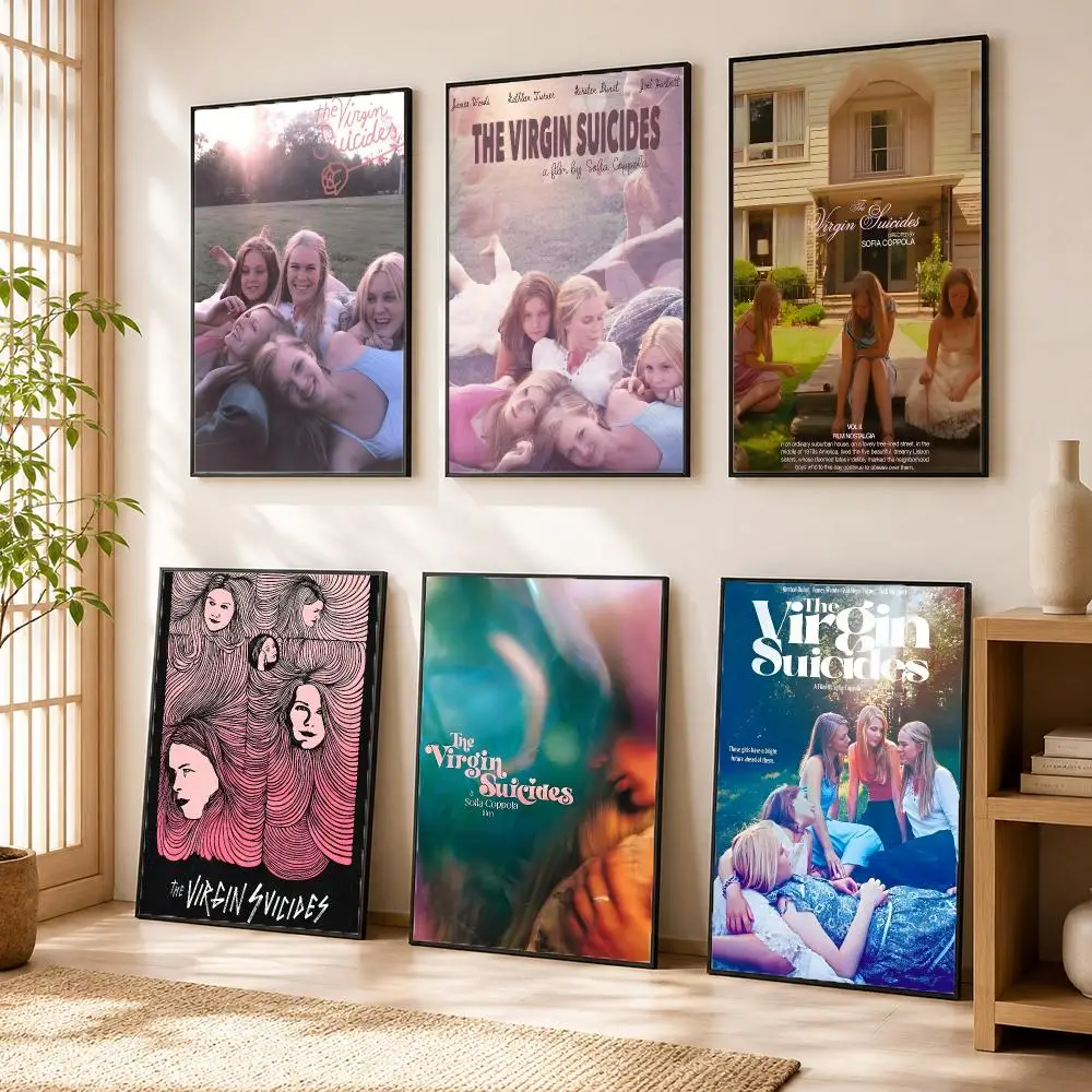 The V-Virgin Suicides Movie Poster Modern Home Living Bedroom Bar Hallway Waterproof Wall Art Aesthetic Decor