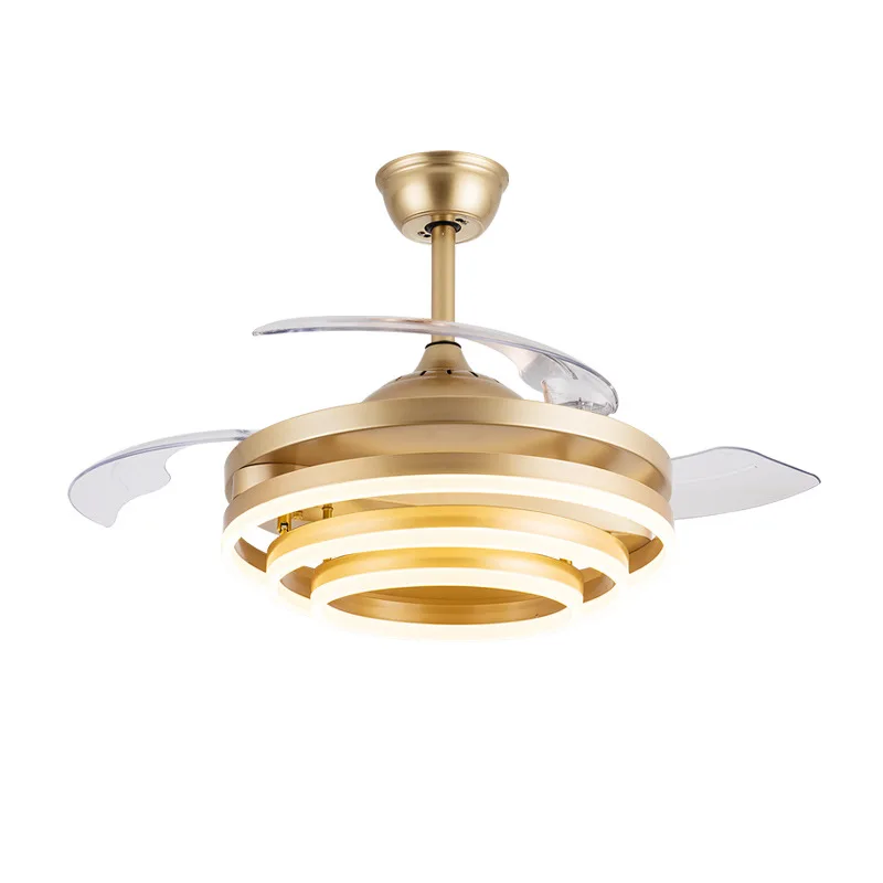 

Invisible fan light dining room ceiling fan integrated modern simple bedroom living room with electric fan