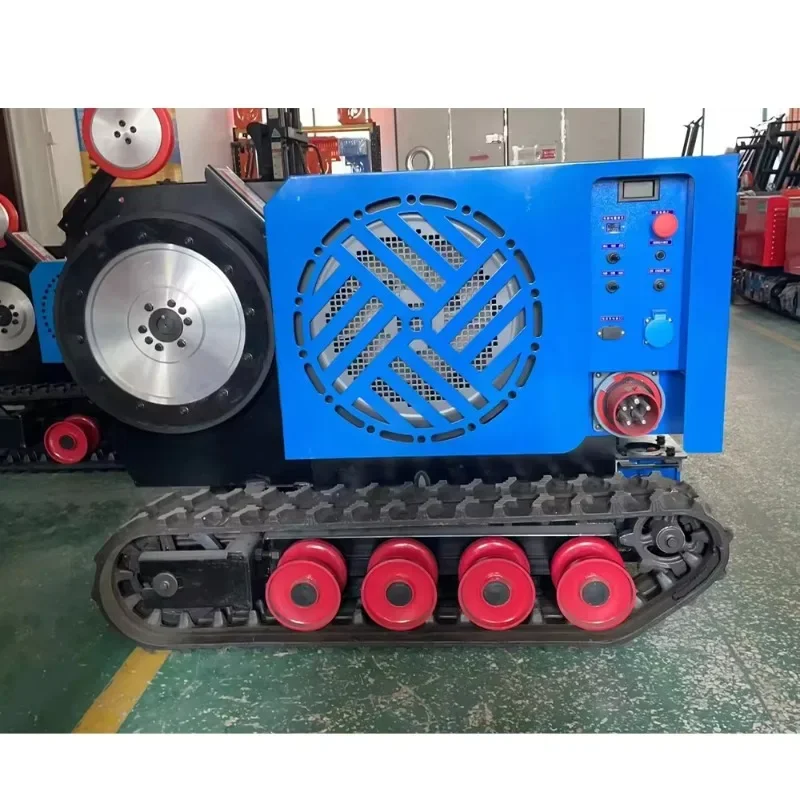 22KW 380V Electric Brushless Motor Wire Saw Machine Remote Control Track Rope System for Stone/Brick/Metal Cutting 11.5MM Max