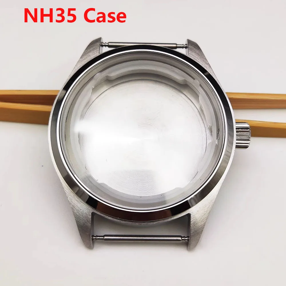 

NH35 Case 40mm, Stainless Steel Watch Case Cover for NH35 NH36 4R Movement Watch Shell, Fits 33.5mm Dial, Modification Parts
