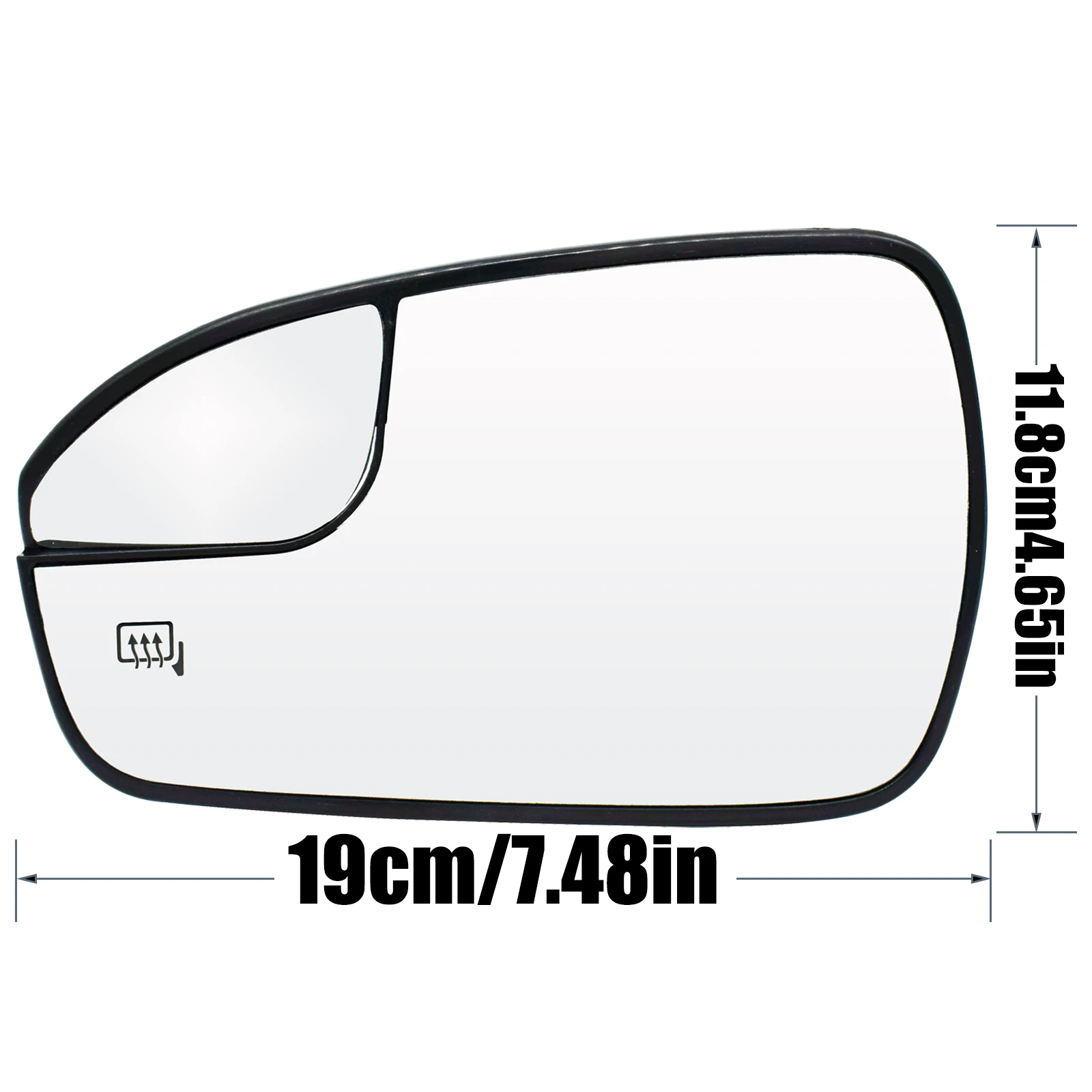 For Ford Mondeo MK4 Fusion 13-20 Left / Right Door Side Mirror Glass Heated Wing Outside  Wide Angle Rear View Clear USA Version