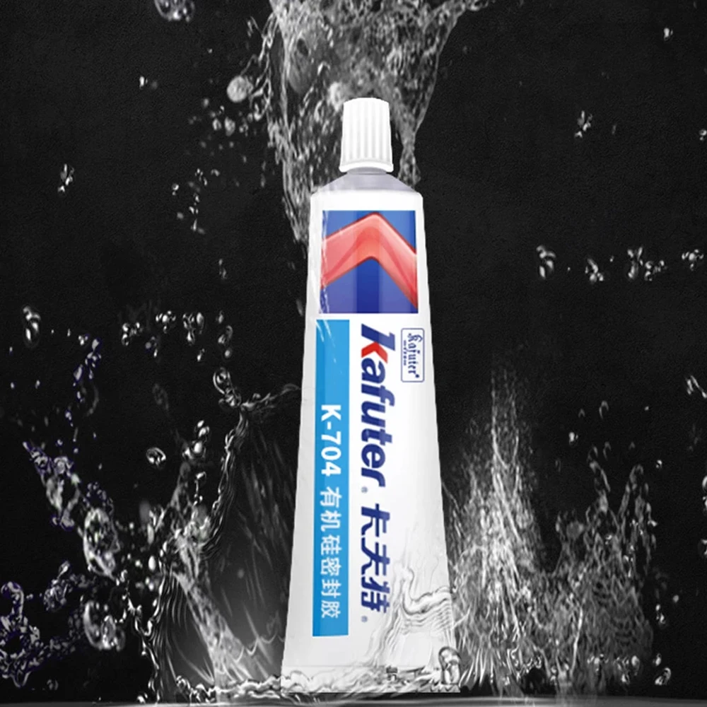 Kafuter Silicone Industrial Adhesive 45g K-704 705 704B RTV Silicone Rubber black White Transparent Glue diy panel glue image_3