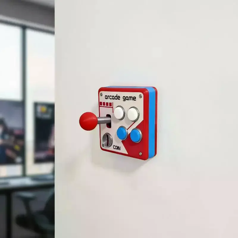Game Gift Retro Console Joystick Switch Creative 3D Decoration Arcade Panel Socket Control Toys view 5