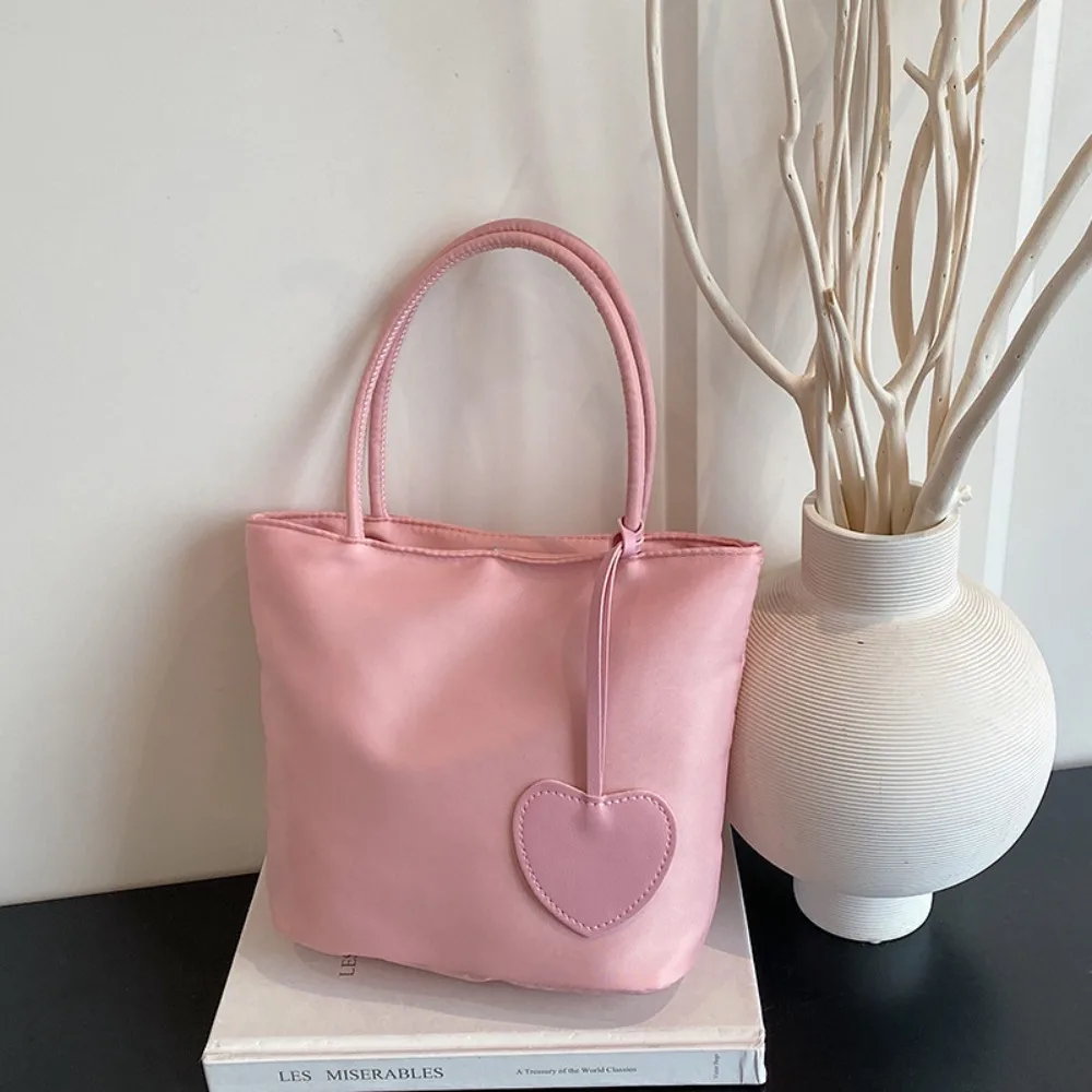 New Macaron Color Mini Tote Bag Lightweight All-match Design Nylon Handbag Mini Women's Handbag For Women