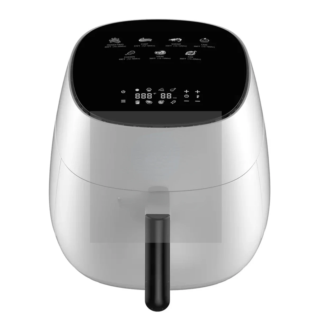 White 360 Degree Rapid Air Technology Digital Touch Air Fryers Oilless 4.5L