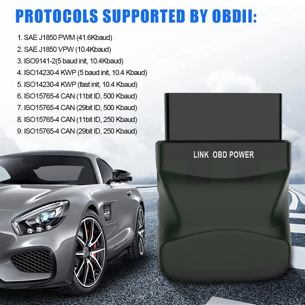 Car Diagnostic Scanner Wireless Bluetooth 4.0 OBD2 Interface Adapter For Android and Windows Instrument Code Removal