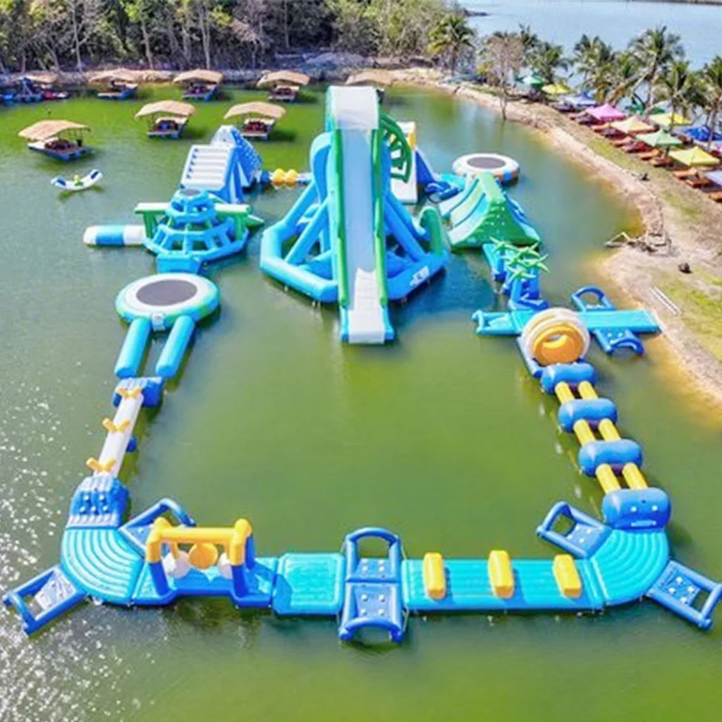 Customized New Design Crazy Pool Inflatable Floating Water Park for Ocean