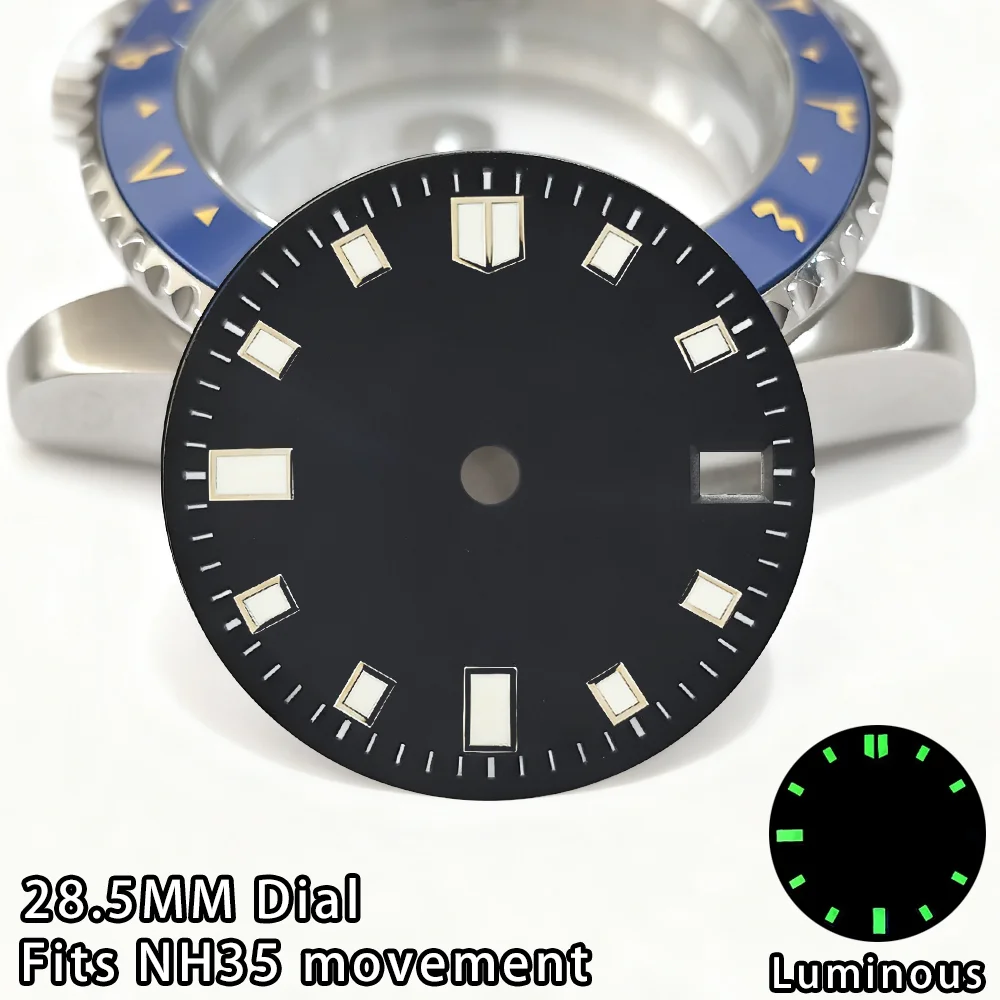 28.5 مللي متر الطلب NH35 حركة الطلب مضيئة الهاتفي مع ساعة تقويم واحدة NH35 ساعة اكسسوارات NH35 ساعة الطلب NH35 28.5 مللي متر الطلب #2