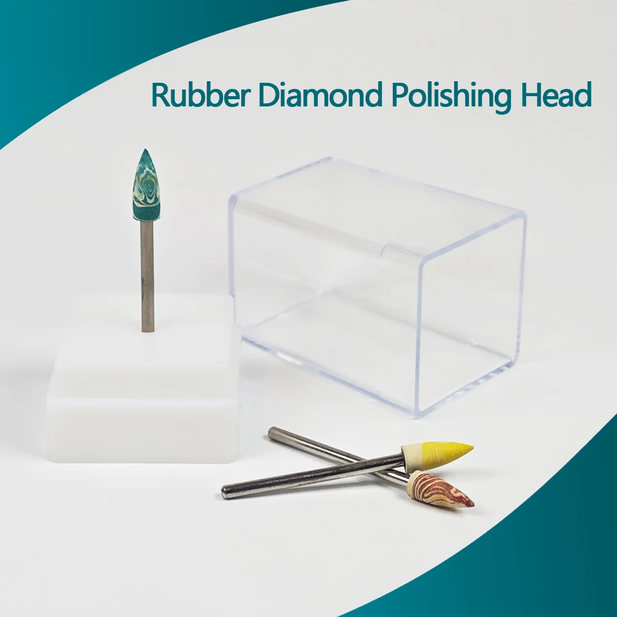 

Dental Color Rubber Diamond Polishing Pointed Head For Porcelain Zirconia Restorations HP 2.35mm 3/32inch Lab Dentistry Tools