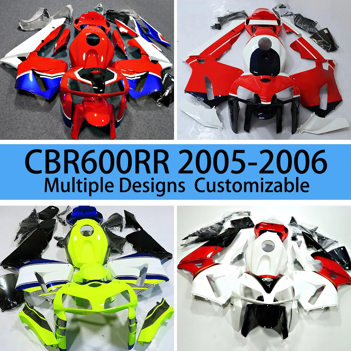 

Высококачественный комплект обтекателей для HONDA CBR600RR 2005 2006 ABS пластиковые мотоциклетные послепродажные Обтекатели CBR 600RR 05 06