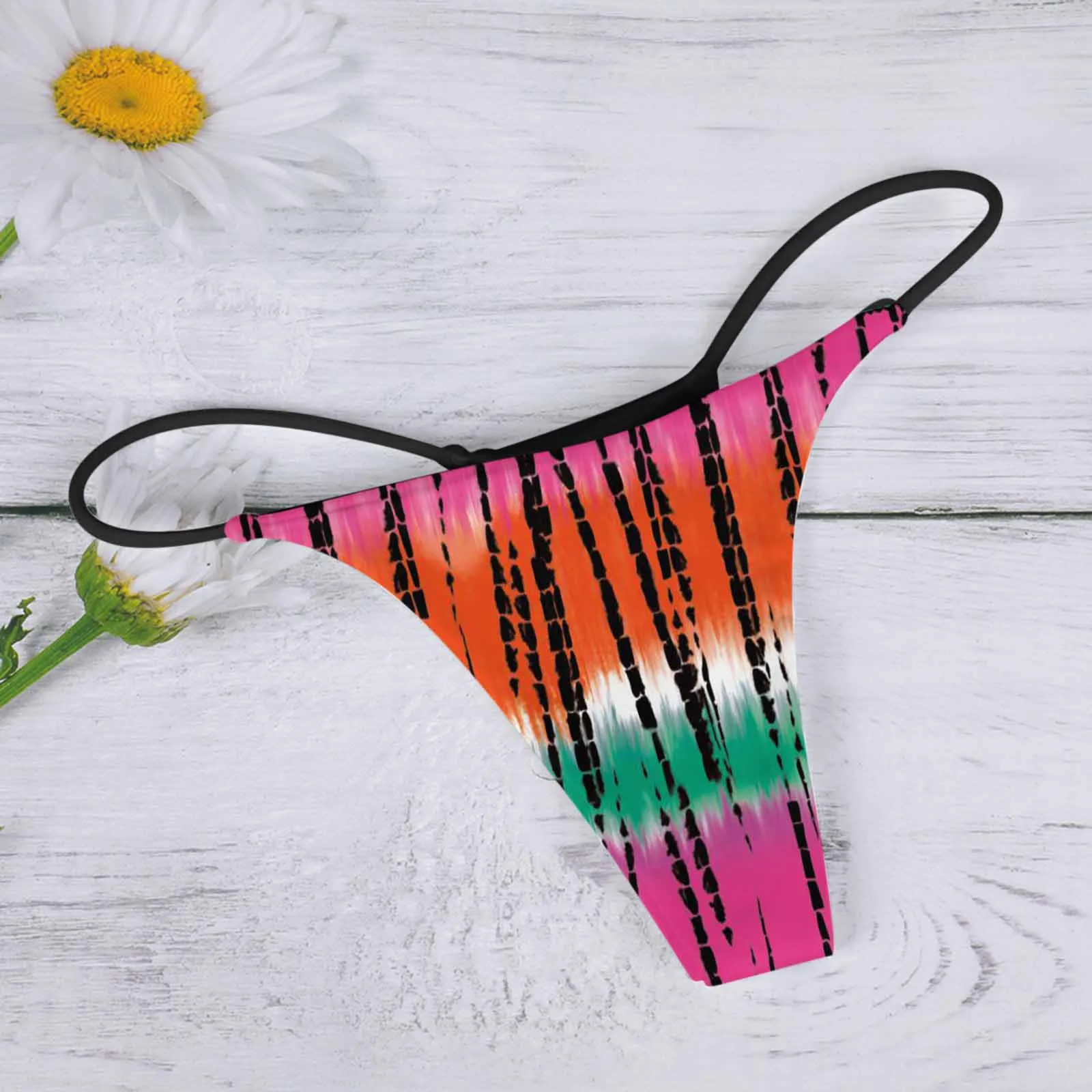 

Striped Print Women's Panties Sexy G-strings Thongs Comfort Soft Sensual Lingerie Woman Thong For Sex 18 Comfortable Underwear