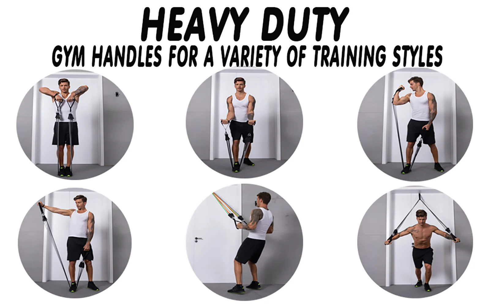 Heavy Duty Gym Exercise Handles, Cable Machine Handles, Cable Machine Pulley Replacement Handles, Pulley Systems, Pilates