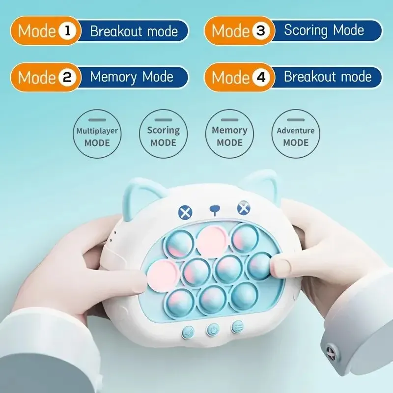 Cartoon Quick Press Game Console Cute Animal Shape Multiple Breakthrough Memory Modes Parent-child Interaction Stress Relief Toy