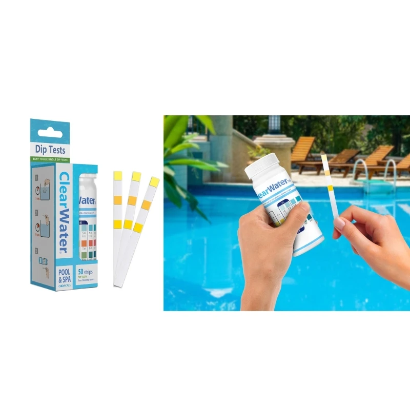 H55A Swimming Pool Cleaner Water Test Paper PH Value Alkalinity Hardness Test Strips