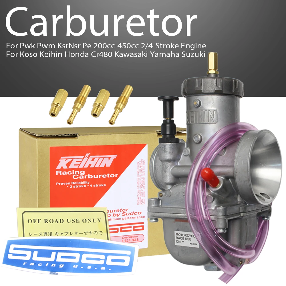 

PE32 PE34 Карбюратор для 200-450cc 2/4-тактного двигателя мотоцикла PWK PWM KSR NSR PE