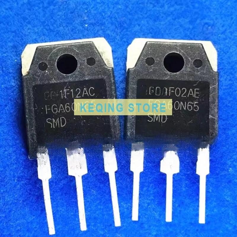 10PCS Used+Not NEW+Send after Measure  FGA60N60 UFD FGA60N65 SMD welding machine commonly used with damping IGBT tube