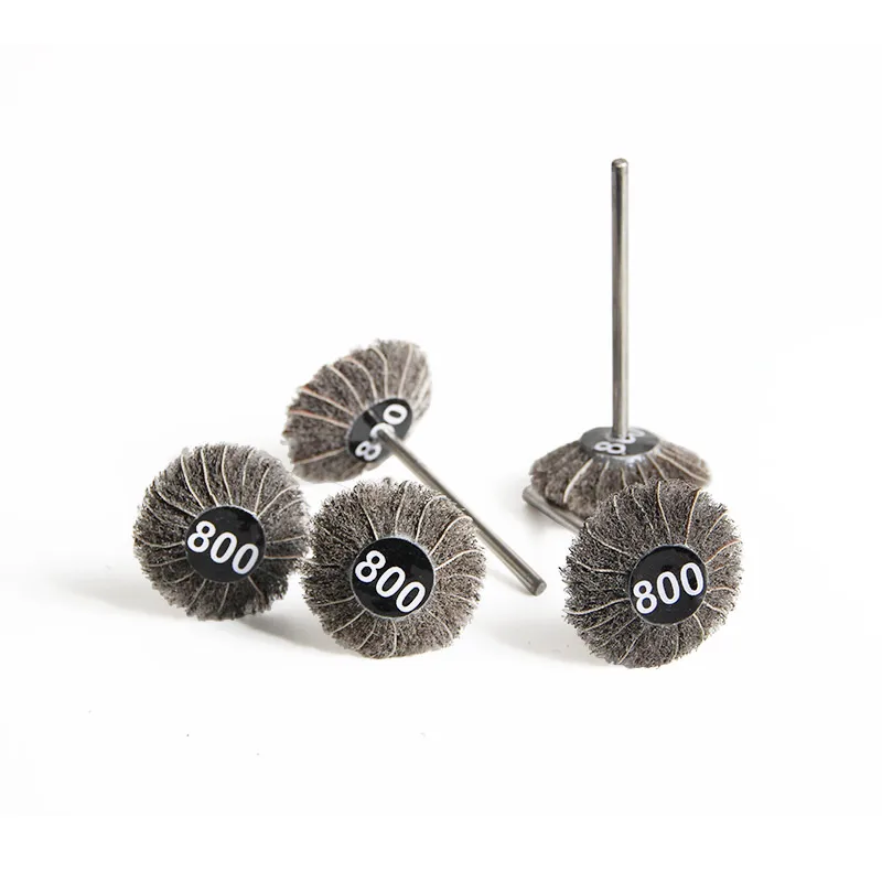 ADN 2.35mm Shank Hybrid Diamond Abrasive Cloth Mounted Point, Mini Dry Sanding Grinding Wheel for Jewelry Crevice Deburring &