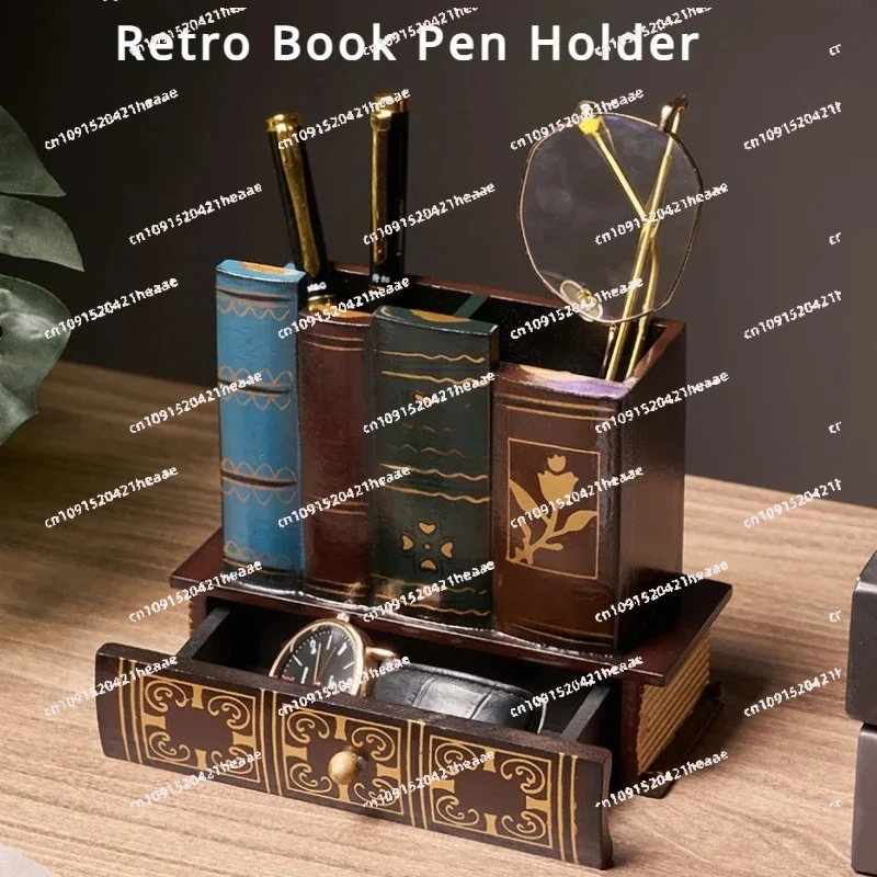Suitable for multifunctional storage box decorationgift home decoration, home and office desktop pen holder personalization
