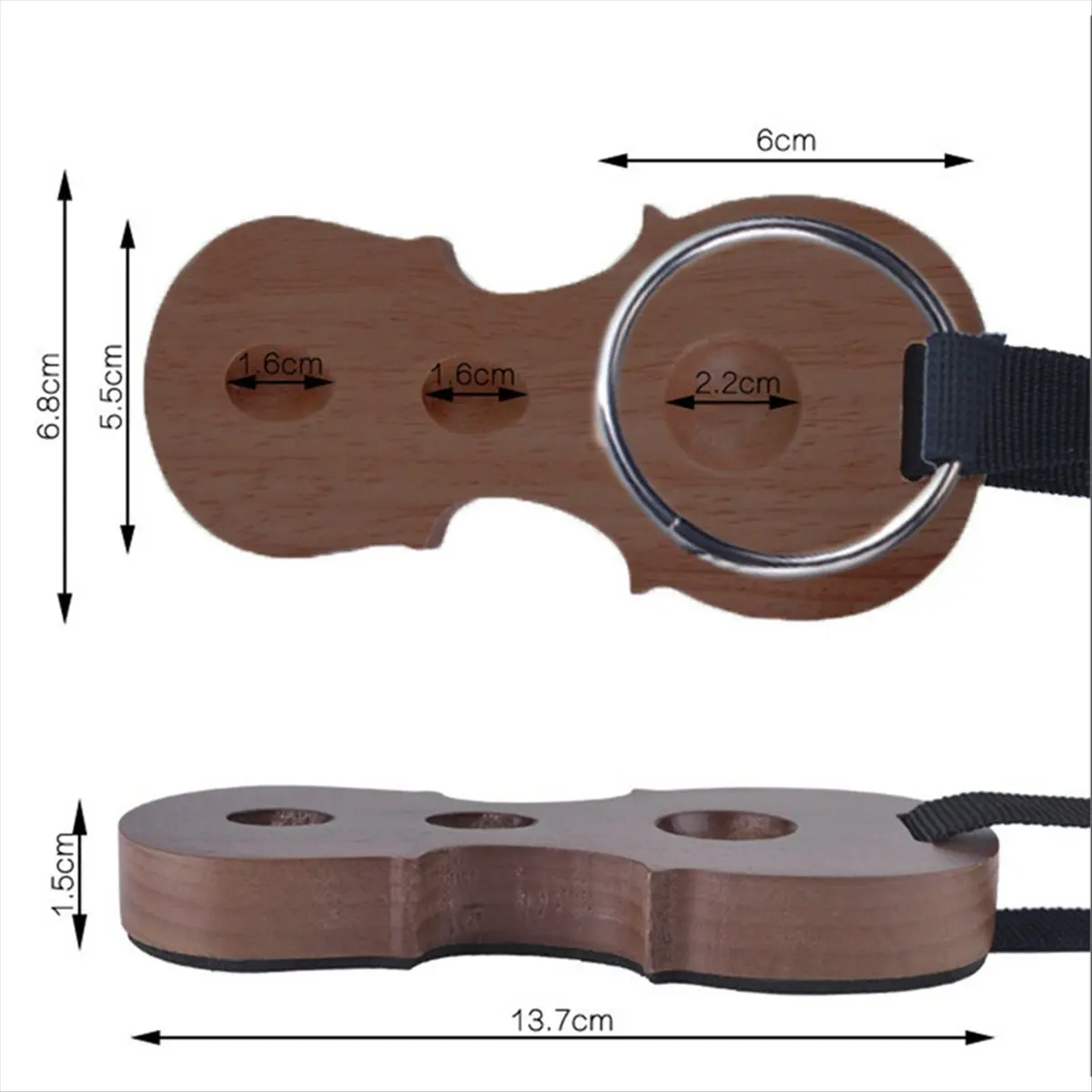[828 Sale] End-Pin Stopper,Non-Skid Double End Pin Holder,Wooden Double Spike Floor Protector, Anti-Slip Anchor Rest