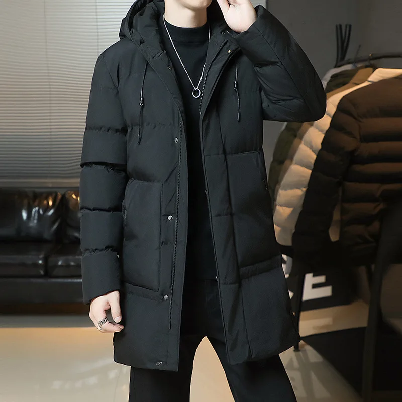 Winter Men's Big Long Cotton Coat Jacket Warm Thick Warm Parka Outwear Plus Size 8XL Heavy Duty Cold Weather Winter Clothes Men