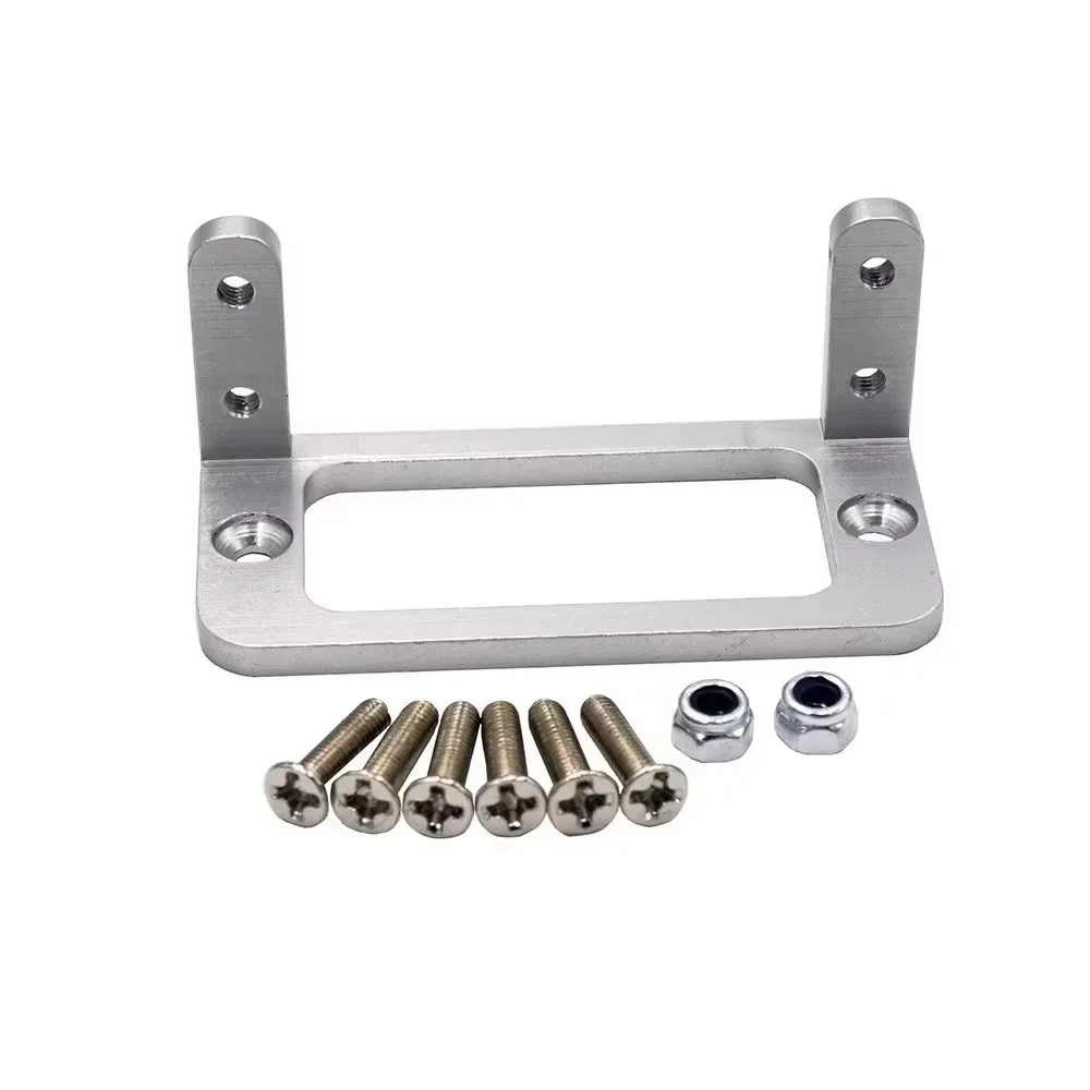 CNC Aluminum Servo Mount, Servo Assembly for RC Airplanes, Boats, Cars, Servo Mount, 1 Set, S3003, MG995, Silver