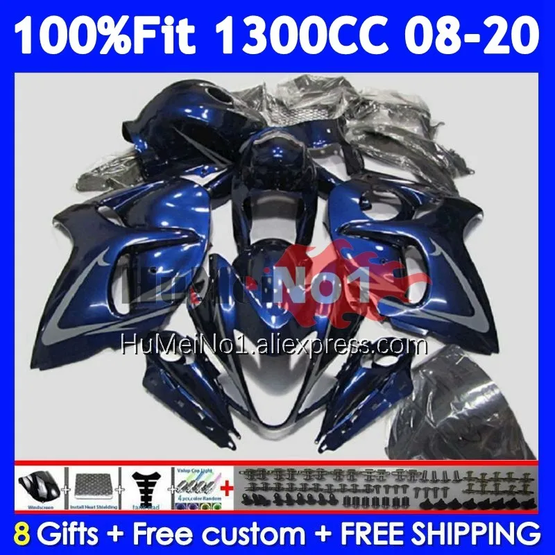 Fairing For SUZUKI Hayabusa GSXR-1300 GSXR 1300 128No.85 Blue black GSXR1300 08 09 10 11 12 13 14 2015 2016 2017 2018 2019 2020