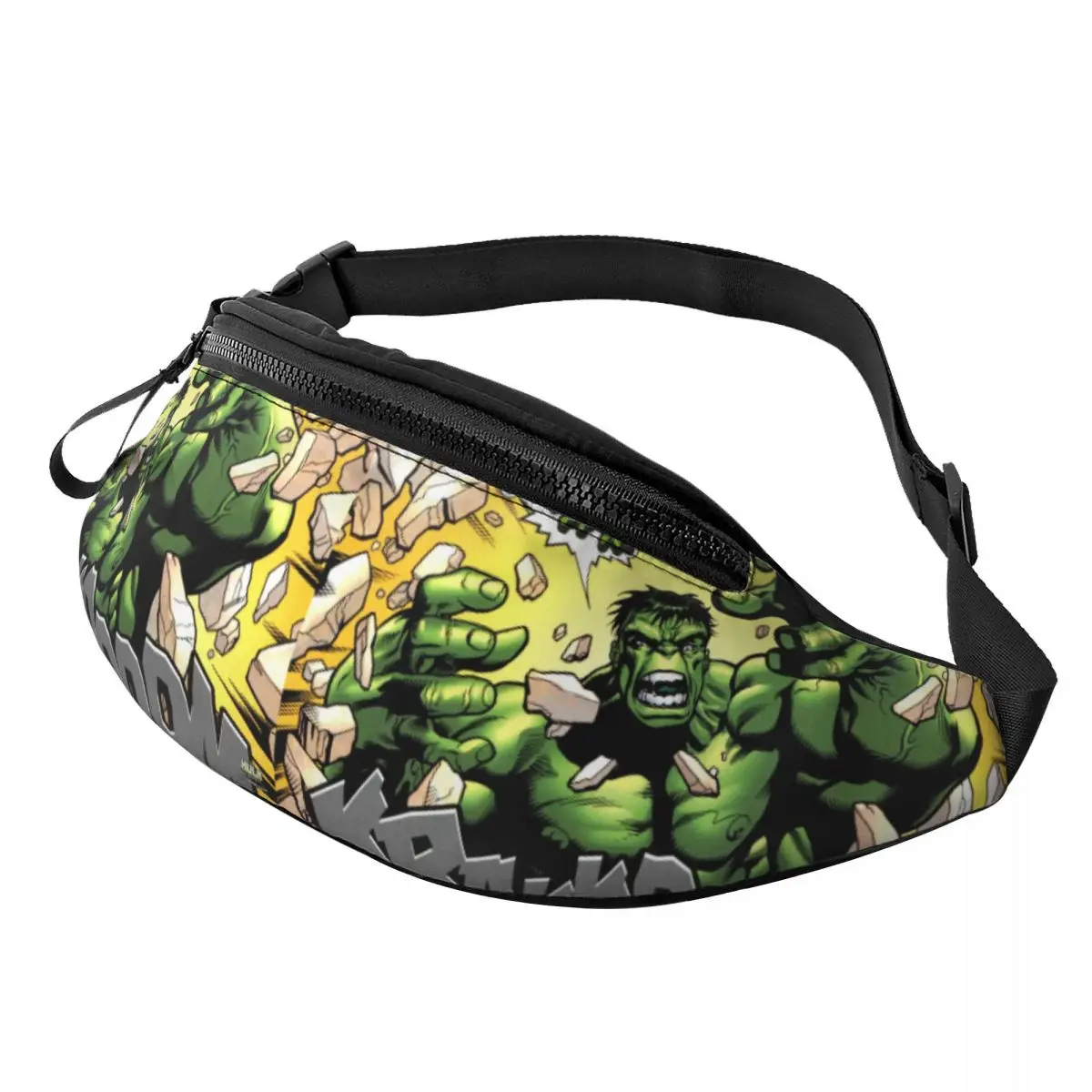 

Custom Hulk Wallpaper Fanny Pack Women Men Crossbody Waist Bag for Running Phone Money Pouch