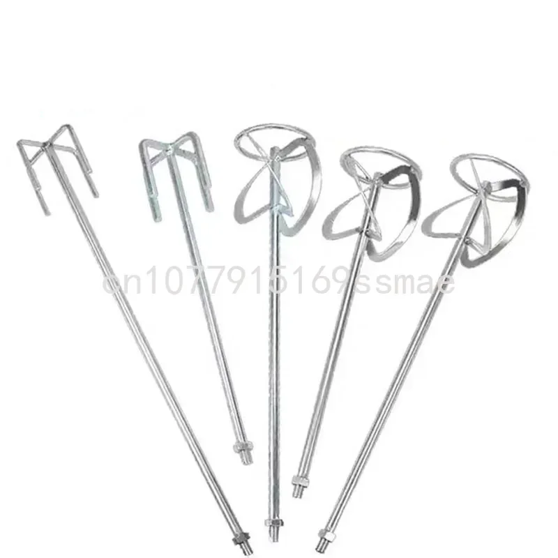 Stainless steel mixer stir bar Paint/Concrete Mixer Paddle Axle Hexagon Drill/Square Hammer Multiple style selection