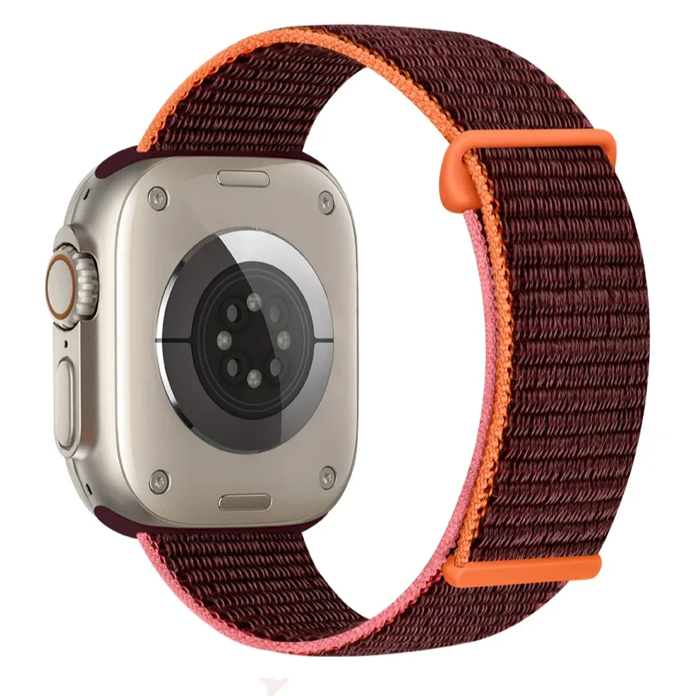 Nylon-Schlaufenarmband für Apple Watch Ultra 49mm 42mm 40mm 45mm 44mm 46mm Sport-Armband Iwatch-Bänder Serie 12 11 10 9 8 7 6