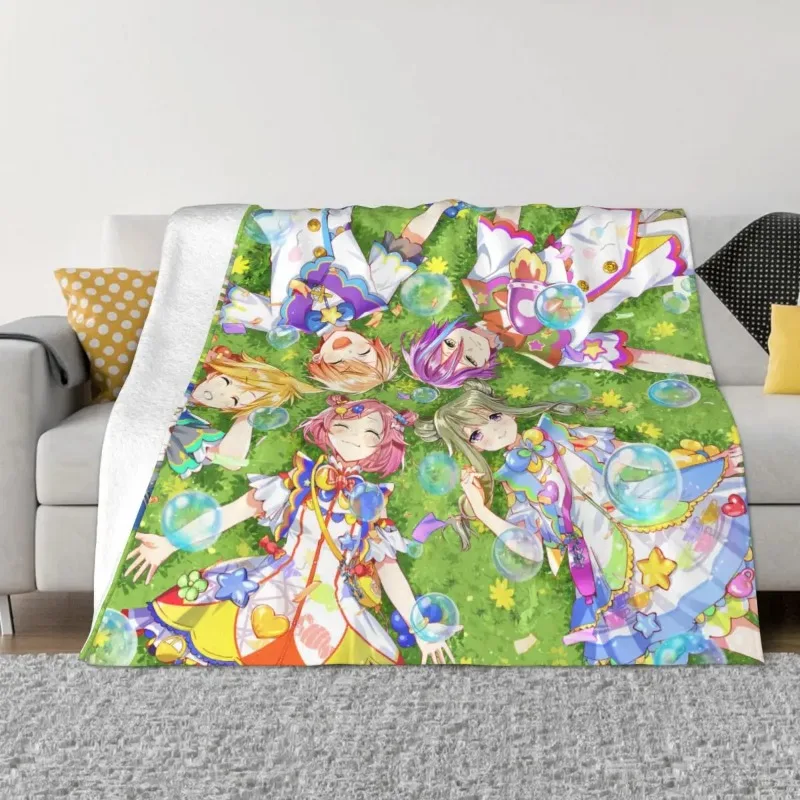 

Showtime Baby Blanket Sofa Cover Coral Fleece Plush Spring Autumn Cartoon Collage Throw Blanket for Home Couch Quilt